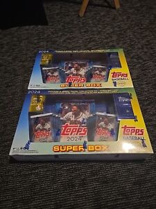 2024 Topps Baseball Series 1 Super Box, New, Sealed 2 Total Boxes