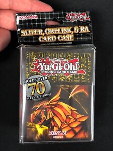 YUGIOH SLIFER, OBELISK & RA CARD CASE DECK BOX! SEALED!
