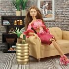 🟡gold SIDE end TABLE furniture décor LIVING ROOM dream house 1/6 for BARBIE