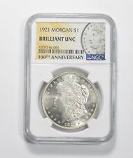 1921 100th Ann 2021 Special Label MS Unc Morgan Silver Dollar NGC *0455