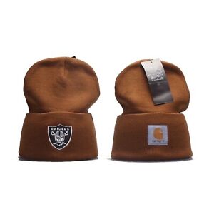 Carhartt '47 Beanie Las Vegas Raiders NFL Adult Knit Hat Cap NWT OSFA Brown