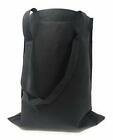 50 Bulk Large Tote Bag Mega Pack - 15 x 16 Reusable Shopping Bags (Black)