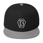 White Coffin Number 13 Goth # Thirteen Embroidered Flat Bill Cap Snapback Hat