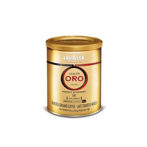 Lavazza Qualita Oro Ground Coffee Blend, Medium Roast 8.8 Oz (Pack of 4) Italy