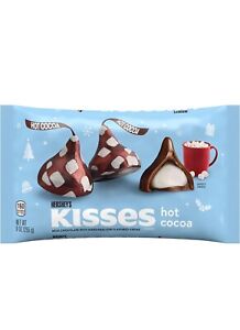 🟣 Limited Hershey's Kisses Hot Cocoa Christmas White Creme Milk Chocolate 9oz