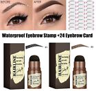 2 × Waterproof Eyebrow Shaping Stamp + Eyebrow Card Definer Stencils Makeup Kit