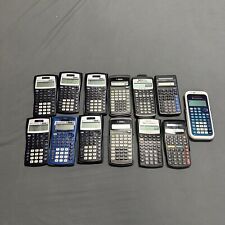 Lot of 13 Calculators Texas Instruments TI-30iis TI-30xa BAiiplus  TI-34 Working