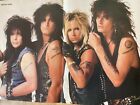Motley Crue, Poison, Two Page Vintage Centerfold Poster