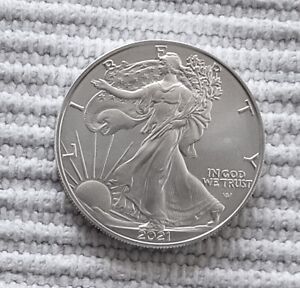 U.S. 2021 One Ounce Silver Eagle Coin Type 2