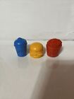 Wendy’s Kids Meal Toy Lot Of 3 Blue Frosty Yellow Cheeseburger Red Fries