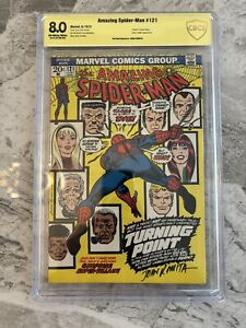 AMAZING SPIDER-MAN #121 CBCS 8.0 OFF WHITE/ WHITE PAGES SIGNED! John Romita