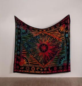 Tapestry Wall Hanging Sun Moon Home Decor Hippie Psychedelic Bohemian Tapestries
