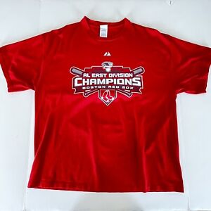 Boston Red Sox  Mens T-Shirt XL East Division Champions Adult MLB Baseball 2007