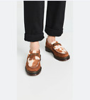 DR. MARTENS ADRIAN SNAFFLE HAIR-ON COW PRINT KILTIE LOAFERS MSRP$190 UNIQUE&CHIC