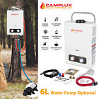 Camplux 6L Tankless Gas Water Heater 12V Pump Portable Hot Shower Camper Trailer