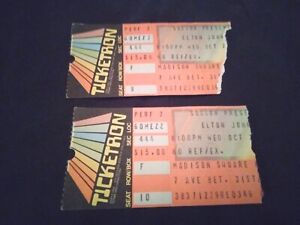 Elton John Ticket Stubs Madison Square Garden 1984