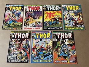 Thor #201, 202, 203, 204, 205, 206 & 207 Marvel 1972 Set Run Kane Buscema