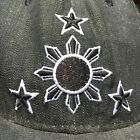 vintage New Era 59Fifty Philippine National Symbol black denim fitted hat cap