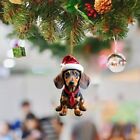 Christmas Cute Dog Car Rearview Mirror Pendant Christmas Tree Decoration Gift