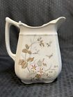 Antique Alfred Meakin Ironstone, Pitcher, Morning Glory, England