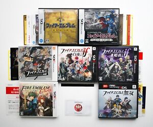 Nintendo DS 3DS Fire Emblem All Series 7 Type Used Bulk Sale w/ Case From Japan