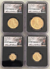 Rare 2021 Type 1 4pc Gold Eagle Set NGC MS70 First Day of Issue Cabral T-1