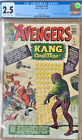AVENGERS #8   Very Clean GOOD+ (2.5)  CGC  1st KANG THE CONQUEROR!  KIRBY!  OW/W