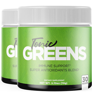 (2 Pack) Tonic Greens Powder, Tonic Greens Immune Support Powder (5.5oz)