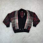 Vintage 1980s Tony Lambert Shawl Collar Mohair Blend Cardigan Sweater Men's L