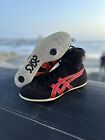Used Size 7 Ex Eos Black/Red Wrestling Shoes