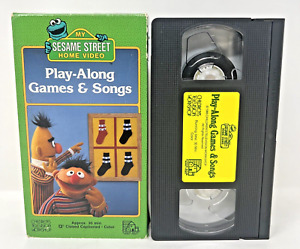 VHS Sesame Street - Play Along Games & Songs VHS 1986 Vintage