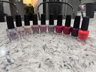 OPI Nail Polish - Lot Of 10 Assorted Colors Nude Red Pink Taupe Top Base Coat