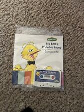 Vintage Sesame Street Big Bird’s Portable Piano Cassette and Book