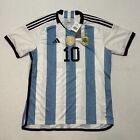 2023 Adidas World Cup 3 STAR Argentina Home MESSI Jersey Size XL 100% Authentic