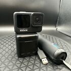 GoPro HERO9 Black 3 Batteries Charger and Tripod Bundle 20MP 4k Action Camera