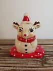 Johanna Parker Christmas Reindeer Ceramic Napkin Holder Holiday