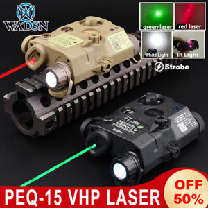 WADSN Tactical PEQ15 Sight Red Green Blue Laser IR Fill Led Flashlight Strobe
