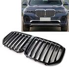 1X Car Front Kidney Grille 51138745730 For BMW X7 G07 2019-2022 2020 2021 Black