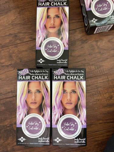 Pack of 3 - Splat Hair Chalk Color Highlights for the Day - Violet Sky