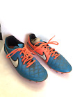 Nike Tempo men's used blue/orange athletic shoes size 8 UK 7 EUR 41 w/cleats