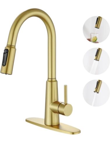 New Listing Gold 3 Way Kitchen Faucet for RO System, 3 in 1 Drinking Water Brushed Gold