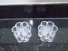 Lot of 2 Acrylic Make Up Brush Holders - Pre-Owned