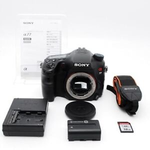 [EX] [w/32GB SD CARD] Sony Digital SLR Camera Alpha α77 Body SLT-A77V Black #JPN