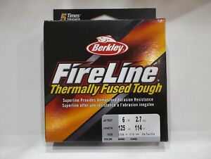 Berkley Fireline Thermally Fused Tough 125 yards Smoke Choose your line weight
