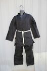 Dragon Int'l BJJ GI Mens Heavy Jiu Jitsu Thick Karate Uniform Size 5/190 Black