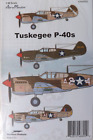 1/48 Aero Master  TUSKEGEE P-40's  #48800  OOP/HTF