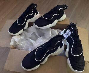Size 12 - adidas Crazy BYW LVL 1 Black White 2018 Two For The Price Of One Sale