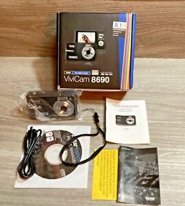 Vivitar ViviCam 8690 8.1 MP Digital Camera TESTED NOS Open Box See Video