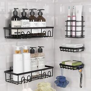 5 Pack Shower Caddy Shelf Bathroom Basket Bath Storage Holder Organizer Rack