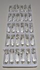 Lot Of 30 Vintage Unused Crystal Glass Faceted Dangle Prisms Czech Republic